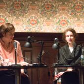 Judith Schalansky and Alexandra Heimes at the reading table