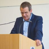 Daniel Weidner during his inaugural lecture
