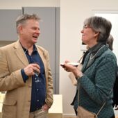 Jörg Dreyer und Susanne Schroeder im Gespräch.