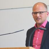 Stefan Willer during his inaugural lecture