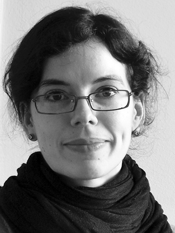 Black and white portrait photo of Gianna Zocco